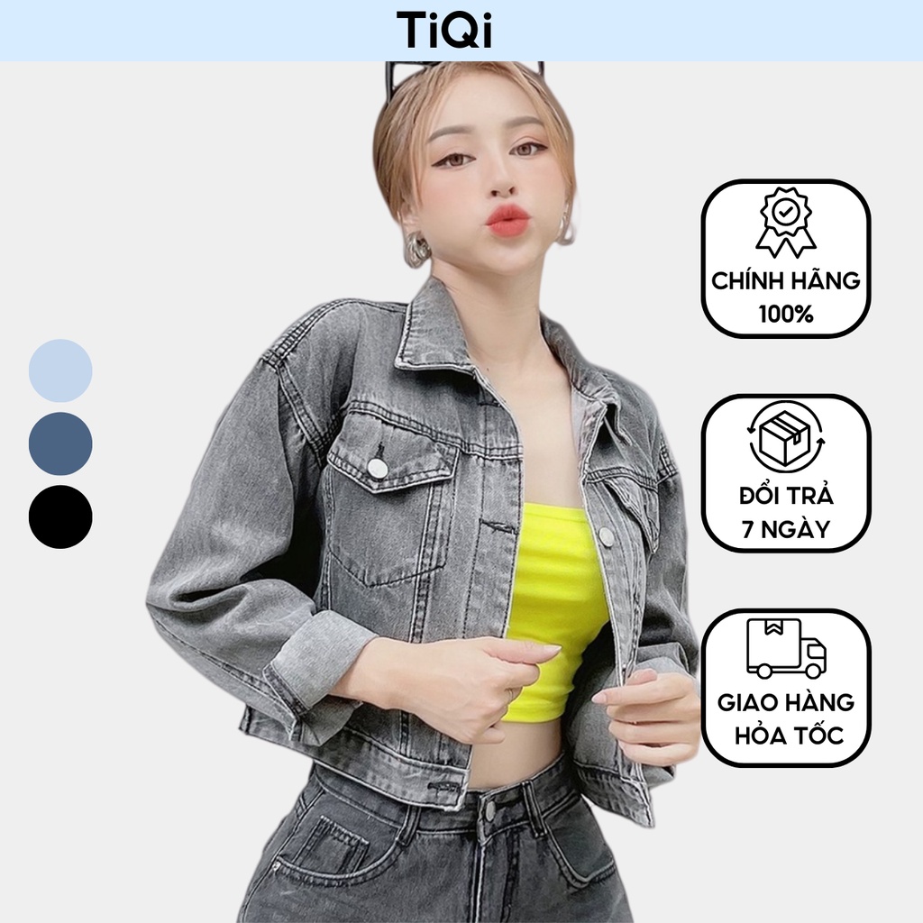 Áo khoác jean nữ nhiều màu TiQi Jeans K-801
