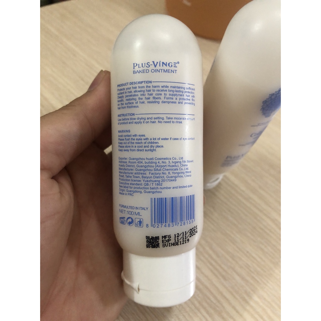 Kem Dưỡng Tóc Phục Hồi Siêu Mềm Mượt Collagen Plus Vinge 100ML. Nhập khẩu và phân phối chính hãng bởi Cty ALYA COSMETIC