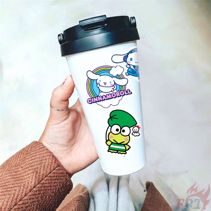 ❉ Sanrio Cartoon Kawaii Character Mixed Series 01 Stickers ❉ 50Pcs/Set Q Melody Kuromi Kerokero Keroppi Cinnamoroll Hello Kitty DIY Fashion Luggage Laptop Skateboard Decals Doodle Stickers