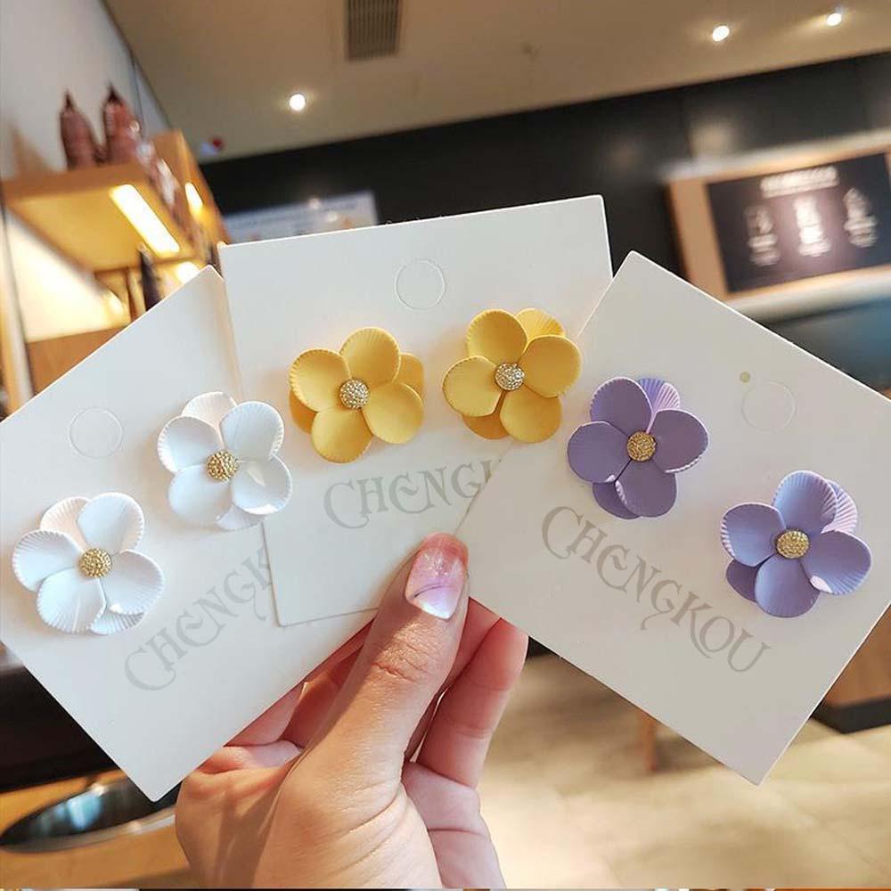 Khuyên Tai Hình Hoa Đơn Giản Thời Trang Hàn Quốc Cho Nữ
