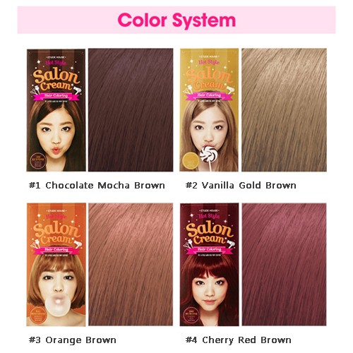 Nhuộm tóc kem Hot style salon cream hair coloring