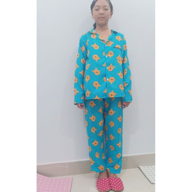 Bộ bijama dài tay bé size 1-5 ( từ 8-45kg) ảnh thật