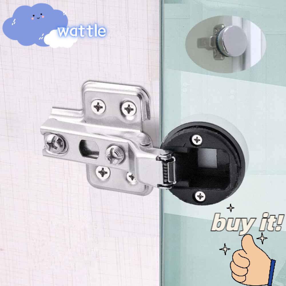 Set 2 Bản Lề Cửa Kính Nội Thất Không Đục Lỗ