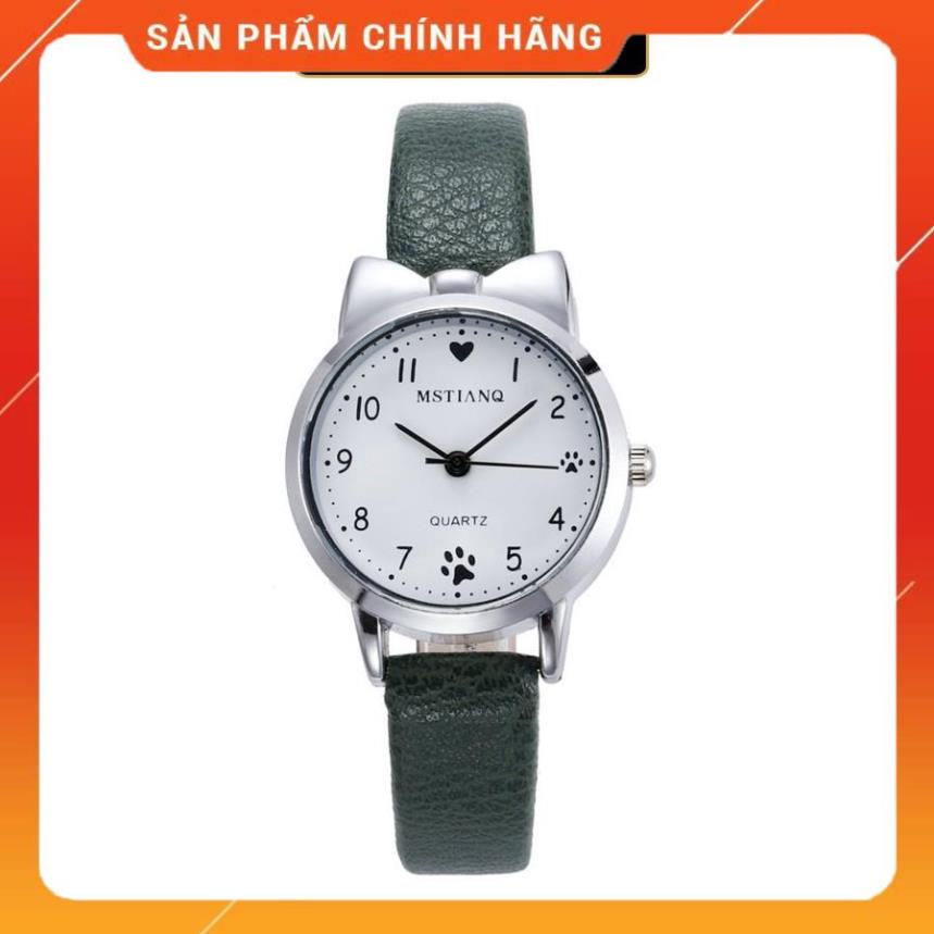 Đồng hồ thời trang nữ Mstianq MS025 dây da cực đẹp, mặt tròn nhỏ xinh xắn, số giờ dể dàng xem giờ