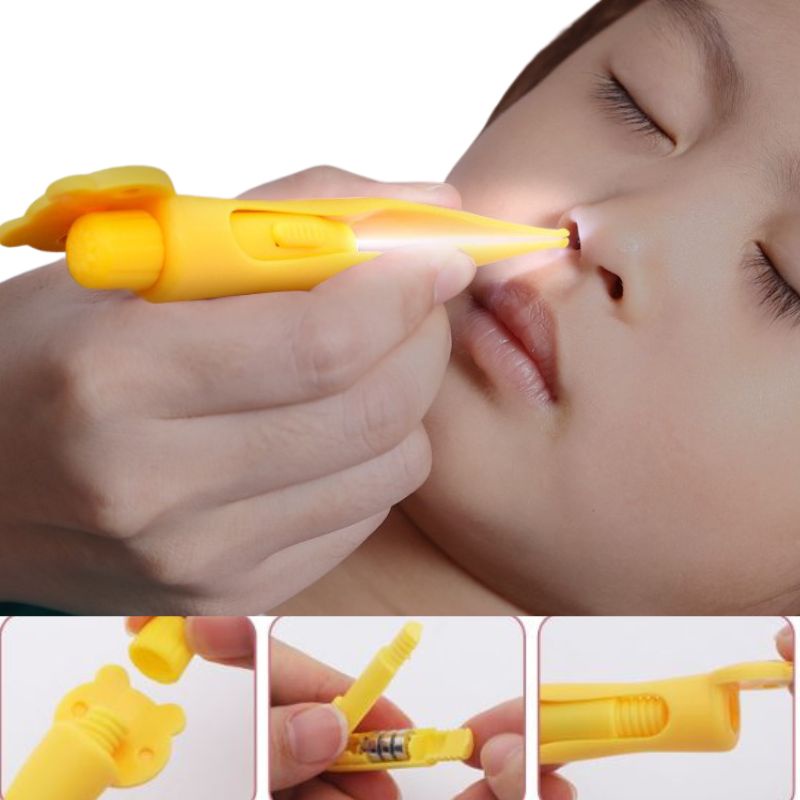Set 4 Dụng Cụ Lấy Ráy Tai,Bộ Dụng Cụ Lấy Ráy Tai Cho Bé Có Đèn Led - Sử Dụng Đầu Lấy Ráy Silicon Và Cổng Sạc USB