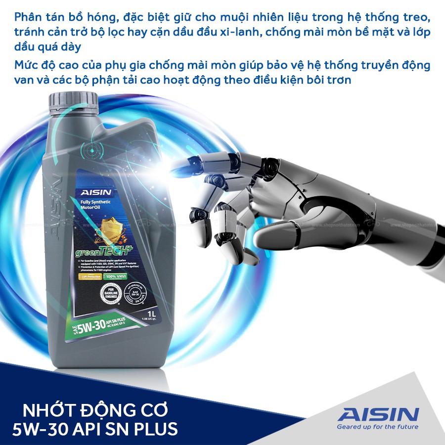 Nhớt Động Cơ AISIN ESFN0531P 5W-30 SN Plus Greentech+ Fully Synthetic 1L - Nhập Khẩu Chính Hãng
