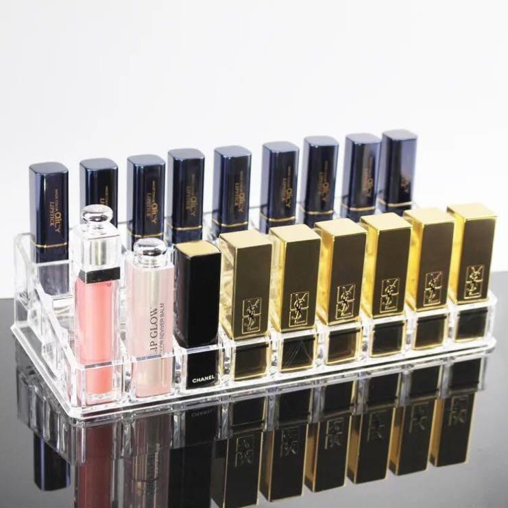 Khay đựng son mica trong suốt cao cấp 36 ô