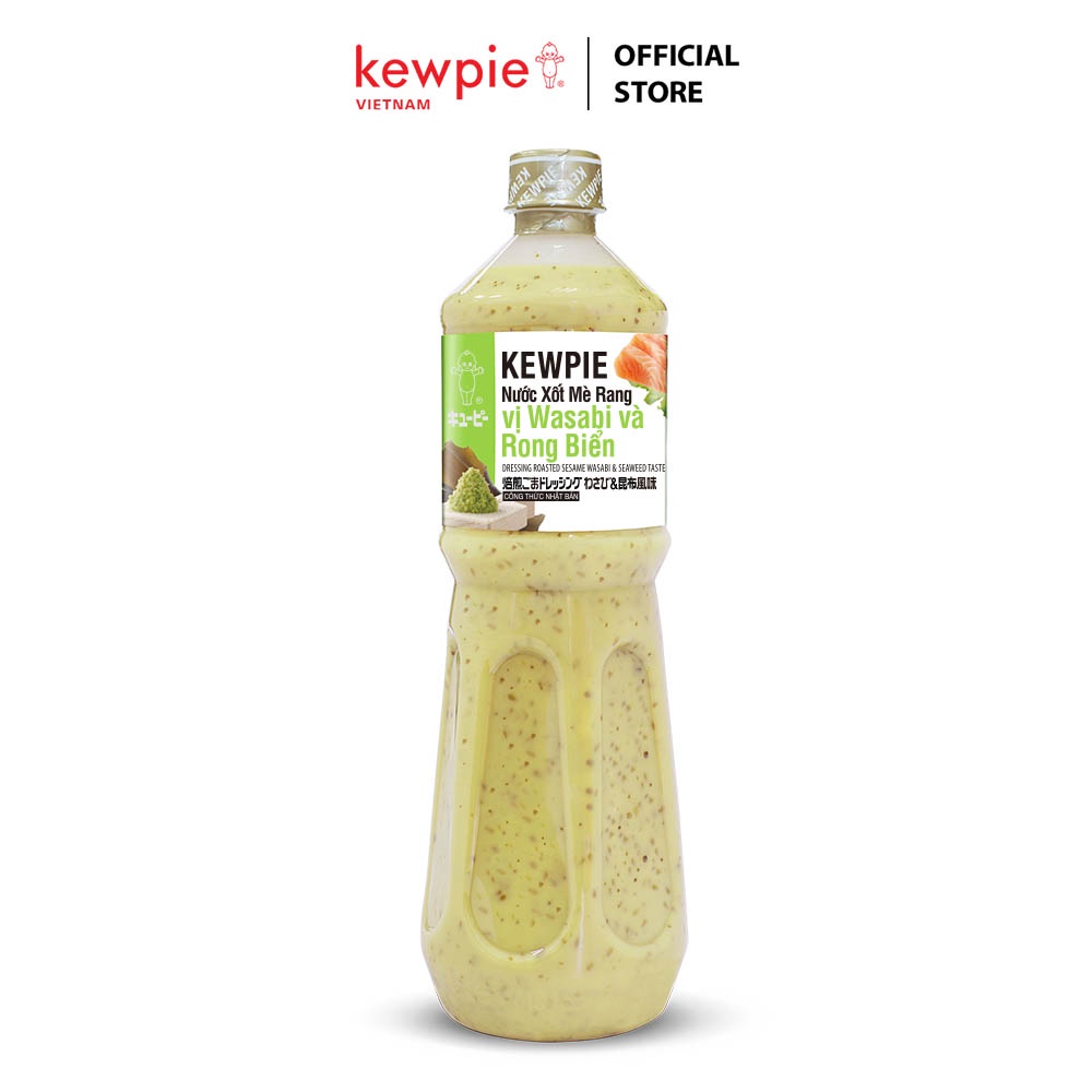 Xốt mè rang vị wasabi và rong biển - Kewpie chai 1L