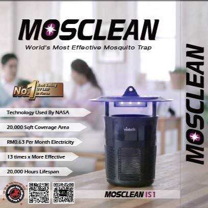 Đèn bắt Muỗi, Côn trùng UVLed Mosclean - Hoàn toàn không sử dụng hóa chất