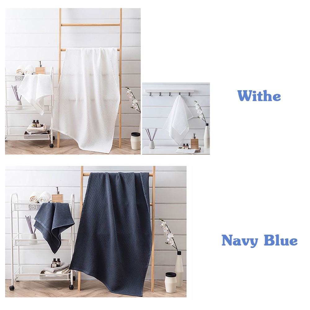 UTICI Khăn mặt/khăn tắm thấm nước, muji phong cách Nhật Bản, khăn waffle thoáng khí dễ khô, Towel/Bath Towel