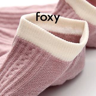 Tất Nữ Cotton Cổ Ngắn Dệt Kim Cương Vớ Nữ Nhiều Màu Basic Foxy - FOS014