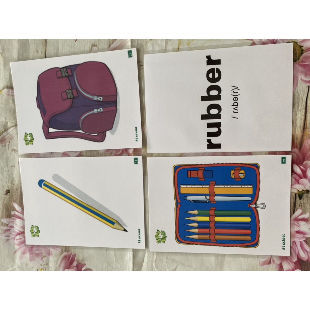 FLASHCARDS SUPER MINDS STATER,1,2 - thẻ A5 ép plastic