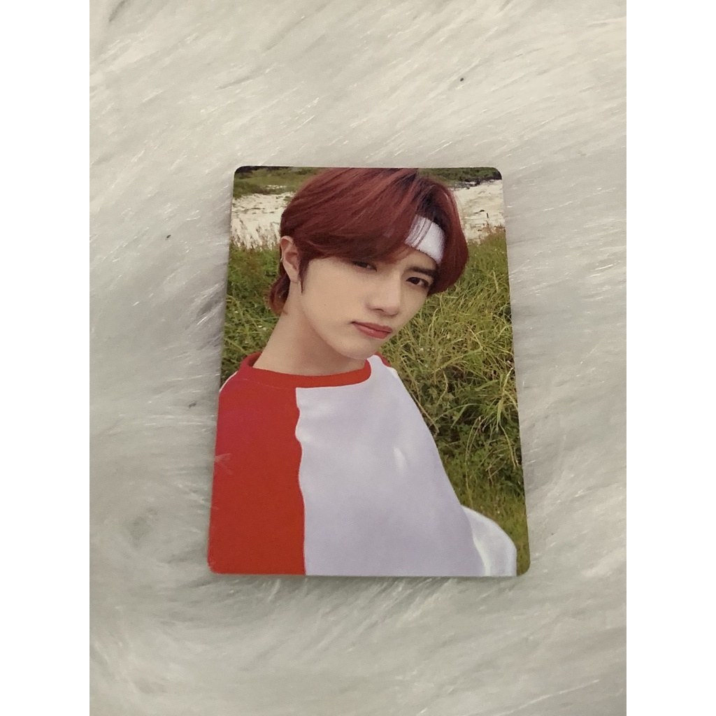 Thẻ ảnh photocard sunrise beomgyu mid summer băng đô hot hit chính hãng không defect