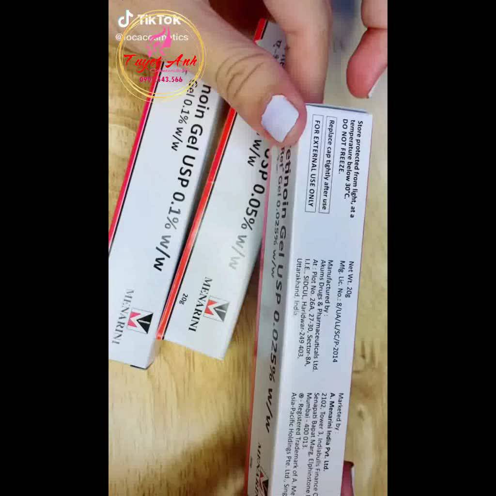 TRETINOIN_ARET_USP [Auth-Date mới] Tretinoin 0.1%, 0.05%, 0.025%, GEL GIẢM MỤN, TRẺ HÓA DA | BigBuy360 - bigbuy360.vn
