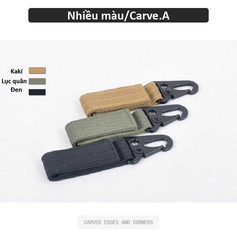 Carve.A Store Móc Khóa Ba Lô Đa Năng Rộng 2.5cm Dài 10cm trang trí ba lô