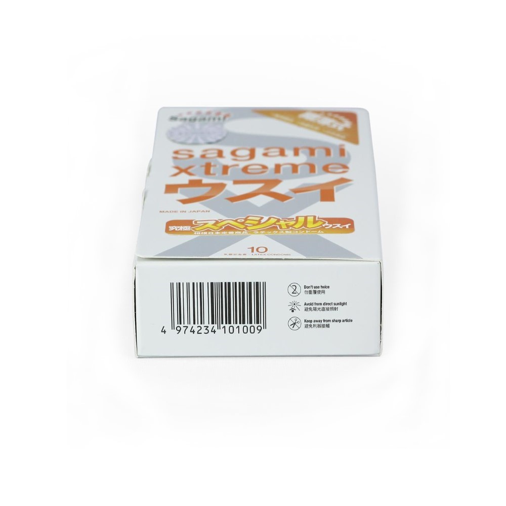 [CHÍNH HÃNG] Bao Cao Su Sagami Super Xtreme Siêu Mỏng Chính Hãng Xuất Xứ Nhật Bản - [Hộp 10c]