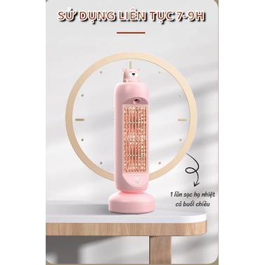 Quạt Tháp Phun Sương Điều Hòa Thay Thế Quạt Để Bàn Làm Mát Không Khí, Quạt Tích Điện - Xoay Tròn - Tạo Độ Ẩm