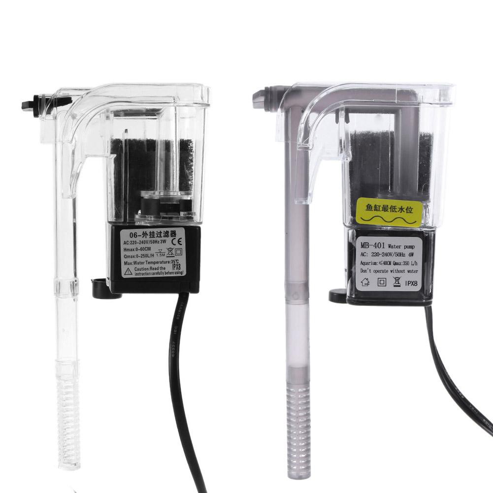 Waterfall Aquarium Fish Tank Filter External Hang up Filter Water Pump