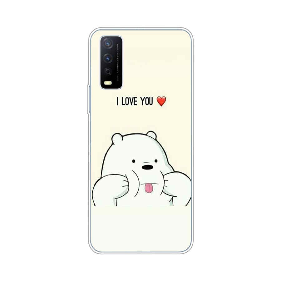 Ốp silicon Mềm In Hình Gấu We Bare Bears Cho Vivo Y85 V9 Pro V11 Pro V17 Pro Y12S Y20S Y20 Y17