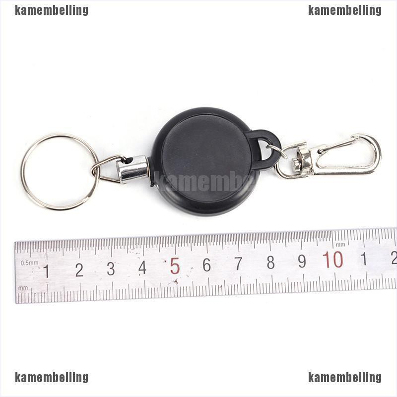 [KAM] Dây Thép Cuộn Móc Chìa Khóa Huy Hiệu Có Thể Thu Vào Vòng ID