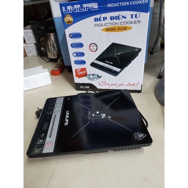 Bếp Điện Từ Unilife Ul168 Mặt Kính ( Tặng Nồi Hấp )