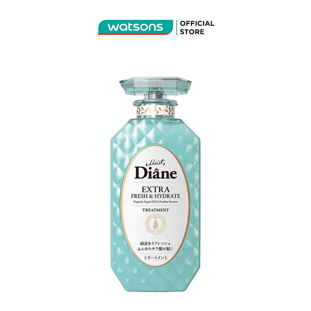 Dầu Xả Moist Diane Kiểm Soát Dầu Hương Khuynh Diệp Extra Fresh &amp; Hydrate Treatment 450ml