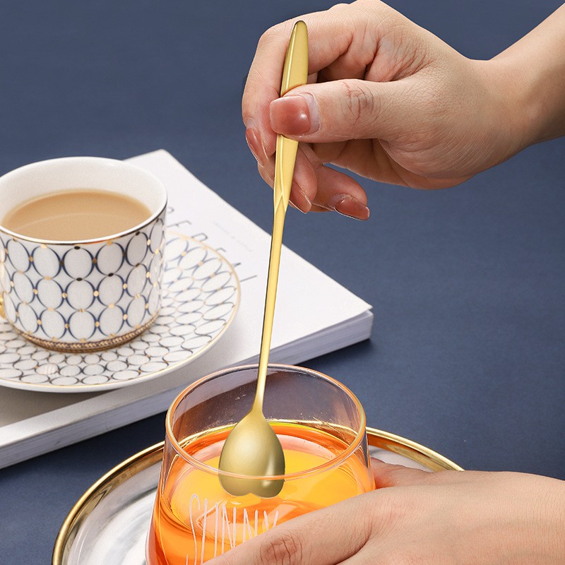 Muỗng Cà Phê Cán Dài Hình Hoa Anh Đào Bằng Thép Không Gỉ Tiện Dụng | BigBuy360 - bigbuy360.vn