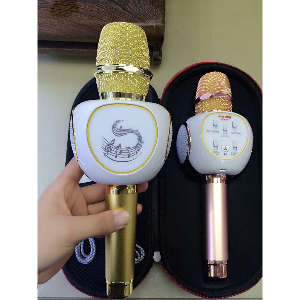 [ Siêu rẻ ] Micro Karaoke Bluetooth ZBX-69