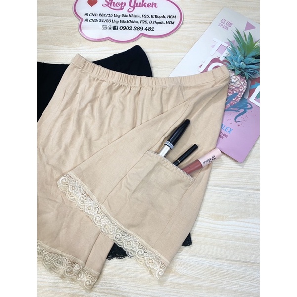 ♥️ Big Size 50- 90kg ♥️ Quần Mặc Trong Váy Dài Cotton Viền Ren cao Cấp Quần Hàng Việt Nam Lót Mặc Váy túi bđ23