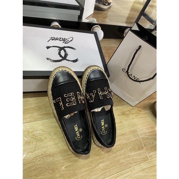 giày lười chanel xích ( mẫu mới - ảnh thật )