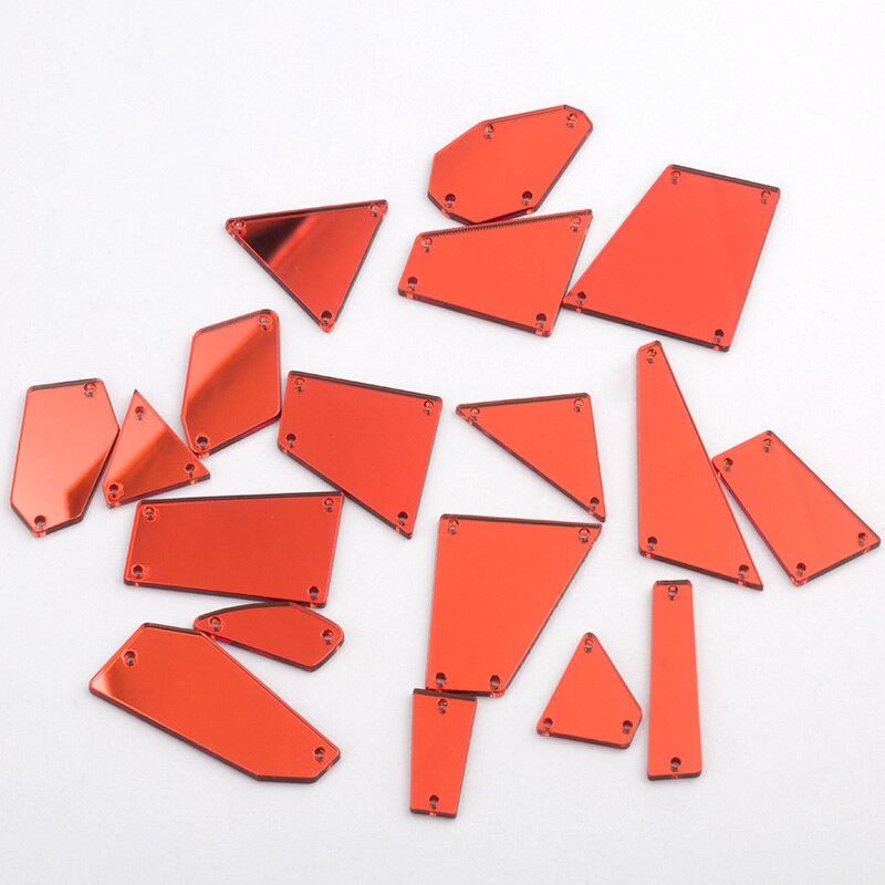 Set 30 / 60 / 100 Viên Đá Acrylic Màu Đỏ Dùng Trang Trí Đầm