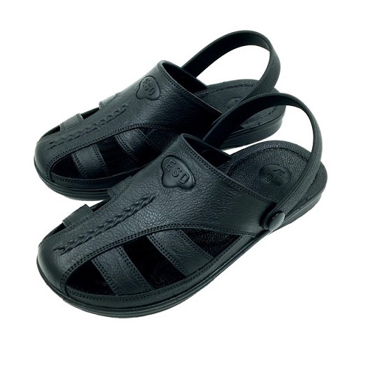 Dép Phòng Sạch Chống Tĩnh Điện Quai Hậu Black ESD Bền Đẹp Chất Lượng Cao, Dùng Trong Nhà Máy, Xí Nghiệp