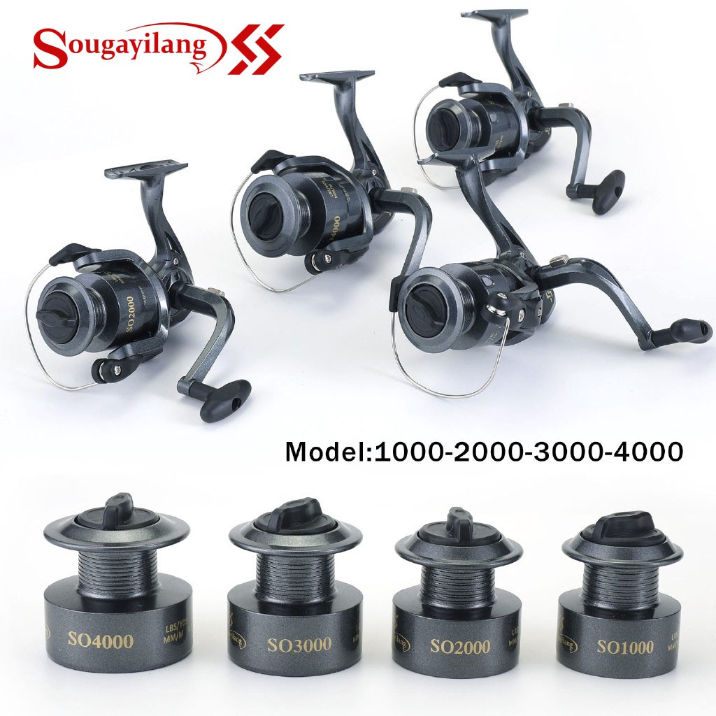 Sougayilang high speed 5.2:1 high speed 6 ball bearings super smooth for saltwater fishing