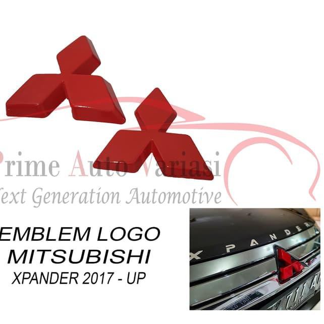 B6W Logo Kim Cương Màu Đỏ Cho Xe Mitsubishi Xpander 2017