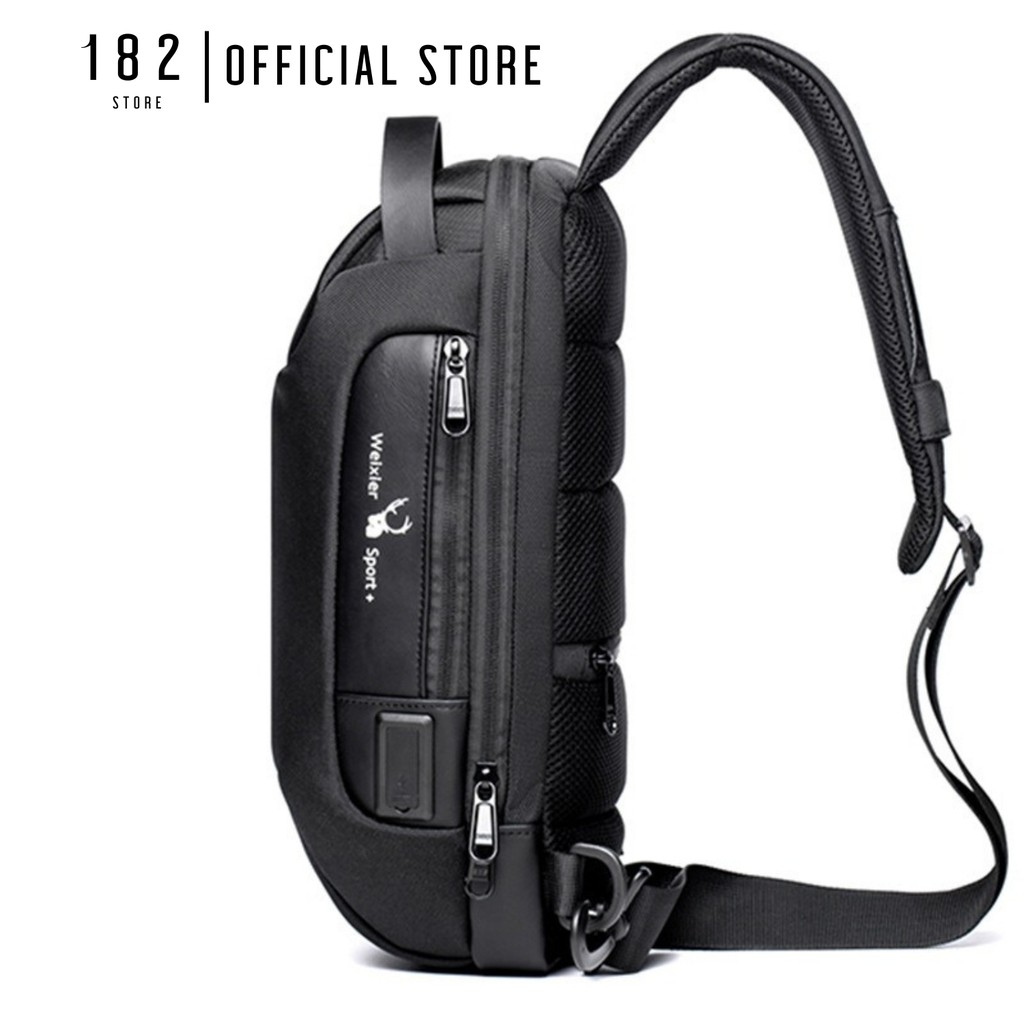 Túi Đeo Chéo Nam WEIXIER 4.0 Có Khóa Chống Trộm Vải Oxford Chống Nước Cao Cấp Chính Hãng - The Black Box | BigBuy360 - bigbuy360.vn