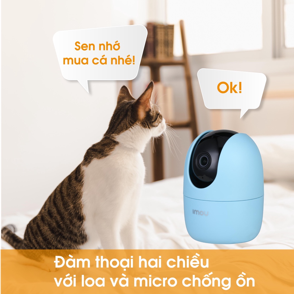 Camera IP Wifi Imou Blue 360 A22EP-1080P, Camera Xoay, Đàm Thoại 2 Chiều, Phát Hiện Chuyển Động Lạ, Còi Hú Báo Động