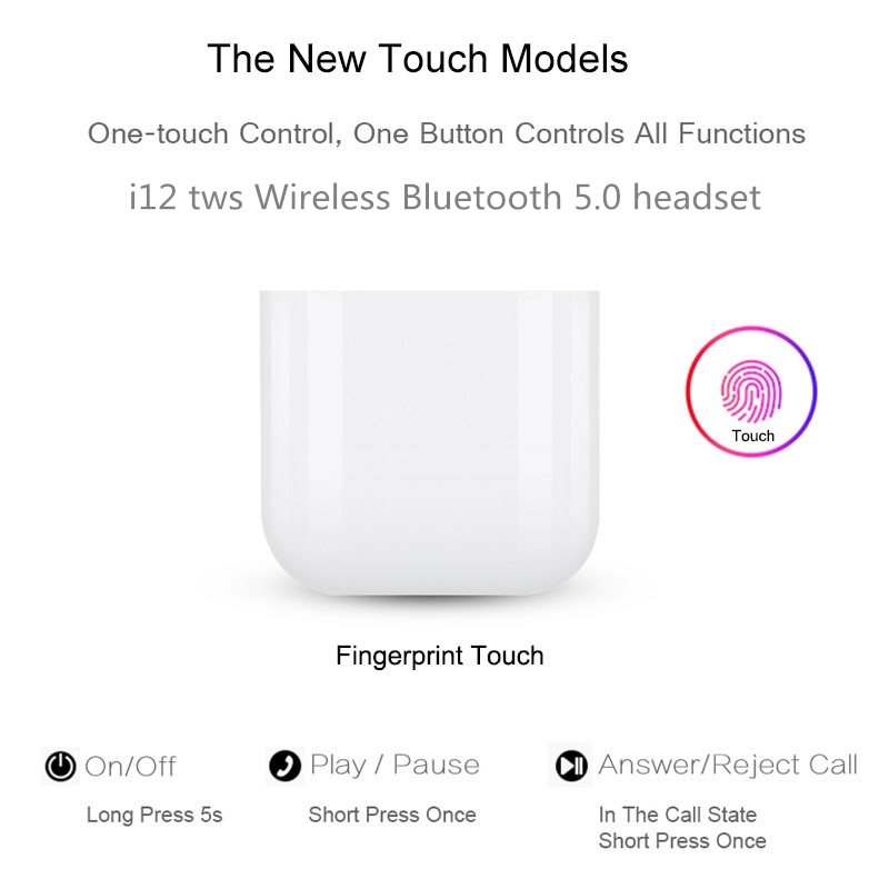 Tai nghe không dây SENBENBAO i12 12 màu pastel thích hợp cho Android / Iphone
