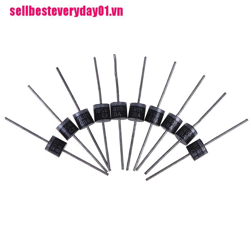 Bộ 10 Diode chỉnh lưu pin năng lượng mặt trời 10sq050 10a 50v chuyên dụng