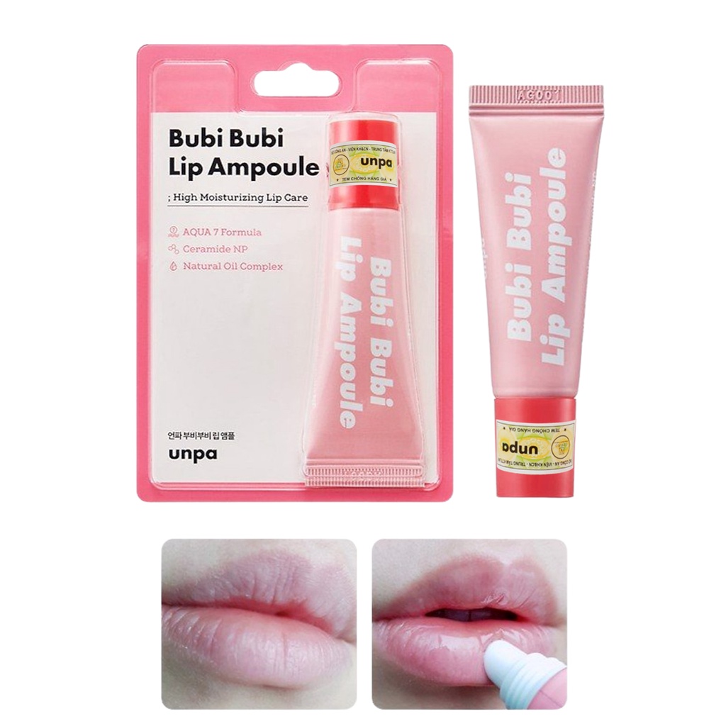 Tinh chất dưỡng môi Unpa Bubi Bubi Lip Ampoule Hàn Quốc 10g NPP Shoptido