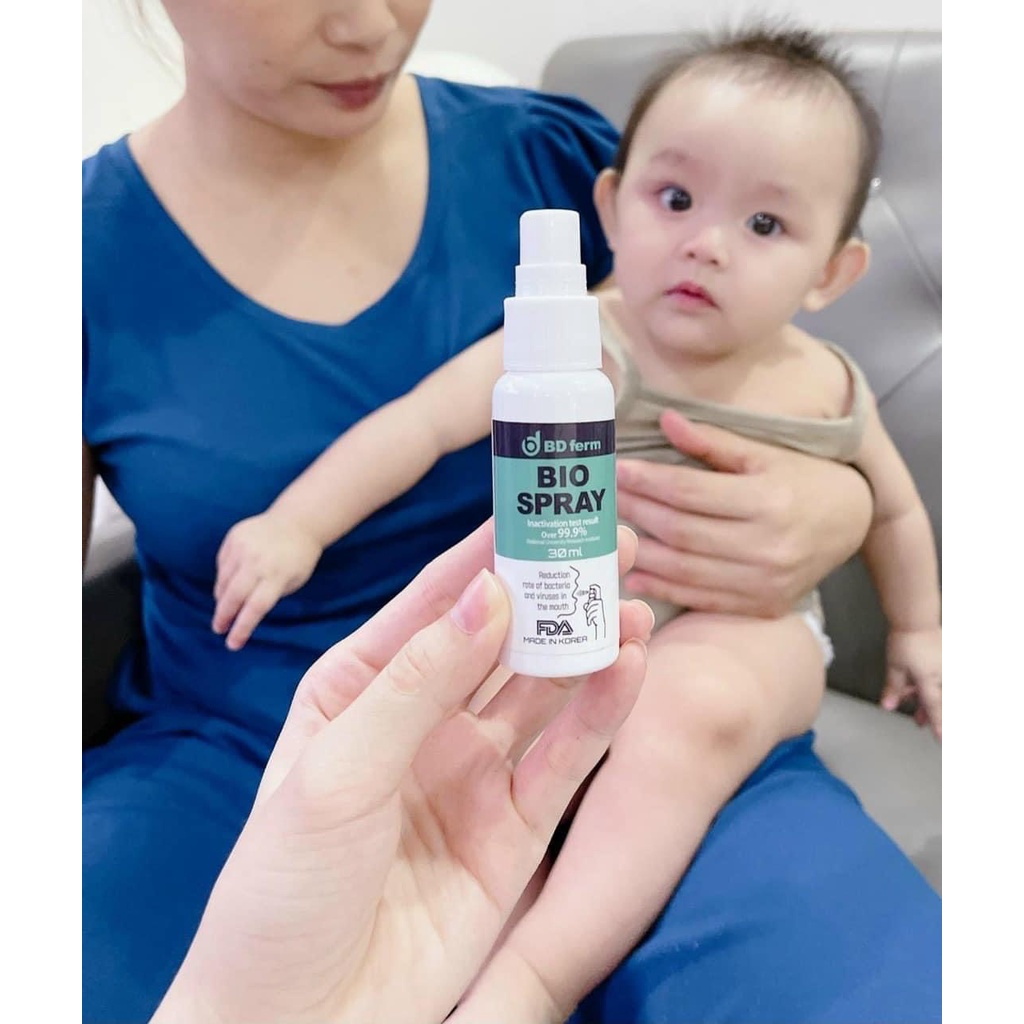 Xịt Họng Sinh Học Bdferm Bio Spray 30ml Chính Hãng