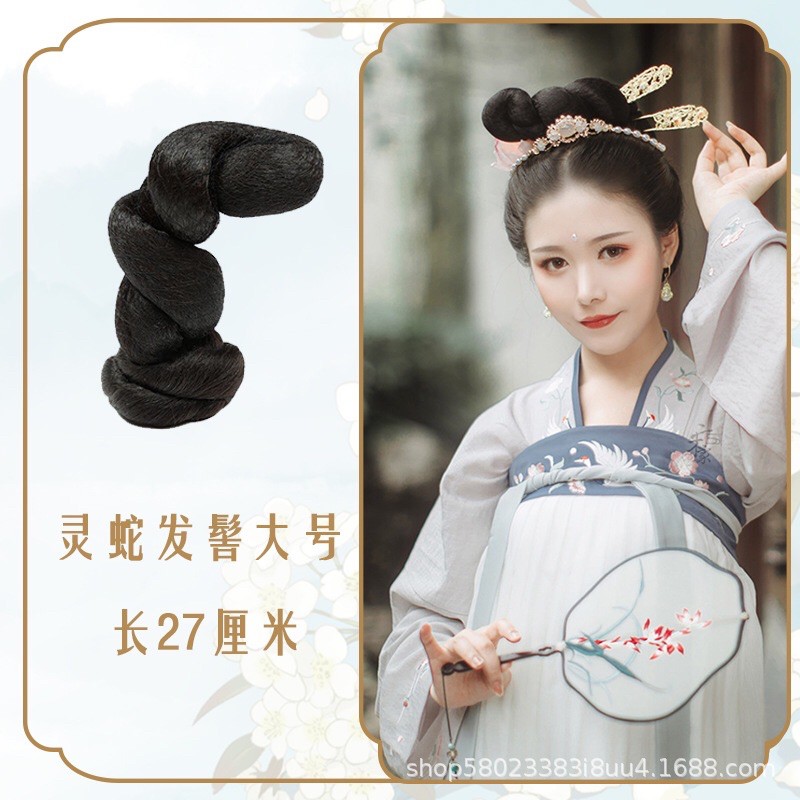 Búi xoắn dáng đứng cổ trang