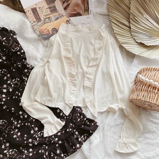 Set đầm hoa + áo cardigan