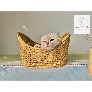 GIỎ MÂY HÌNH THUYỀN LÒNG SÂU