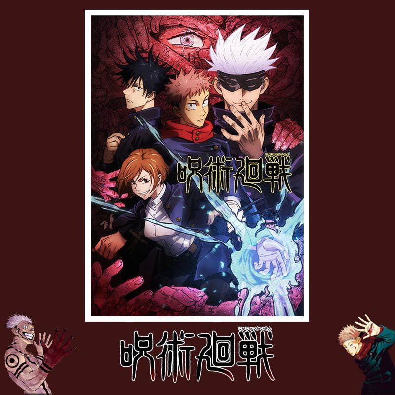 Tấm Postcard A5 260gsm anime cao cấp CHÚ THUẬT HỒI CHIẾN JUJUTSU KAISEN chibi ảnh đẹp nhiều mẫu