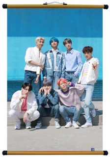Ảnh treo BTS / tranh kpop BTS khung treo ép lụa