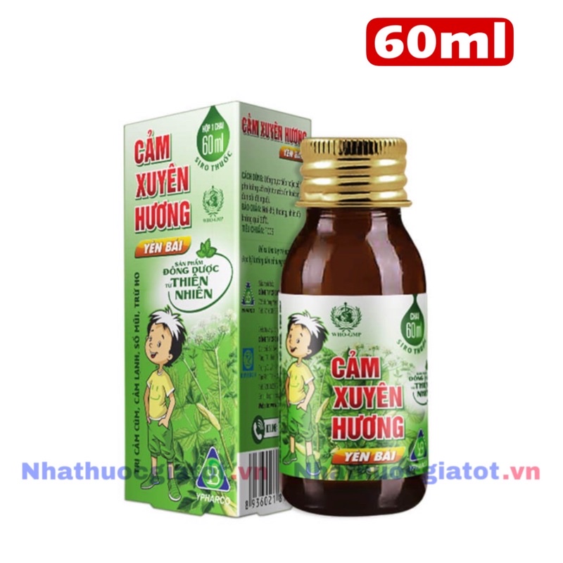 Siro Cảm Xuyên Hương Yên Bái Chai 60ml