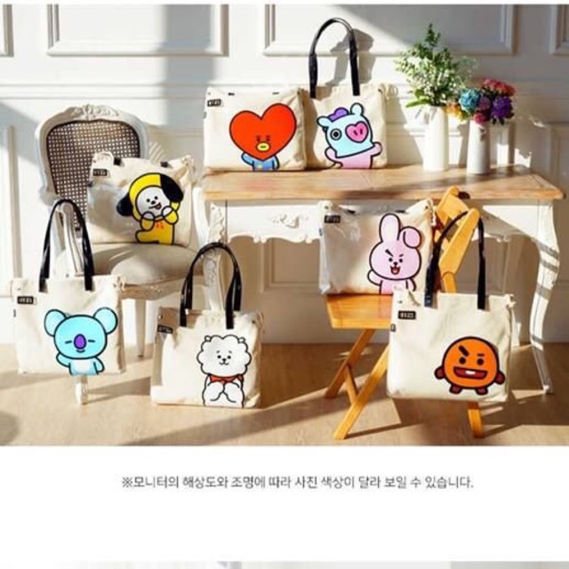 Order- Túi nhựa trong lót vải BT21