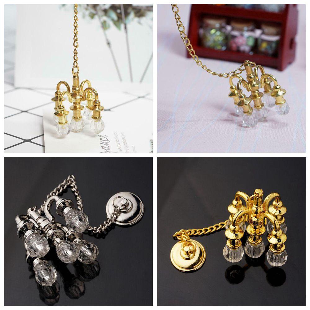 Mô Hình Đèn Treo Trần Nhà Phong Cách Vintage Tỉ Lệ 1: 12