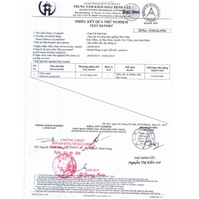 Cao cà gai leo Yên Thuỷ chuẩn GACP-WHO HSD 2 năm kể từ nsx