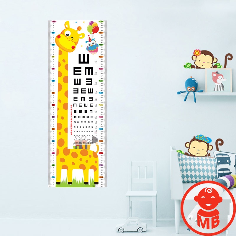 Decal đo chiều cao DÁN TƯỜNG cho bé yêu